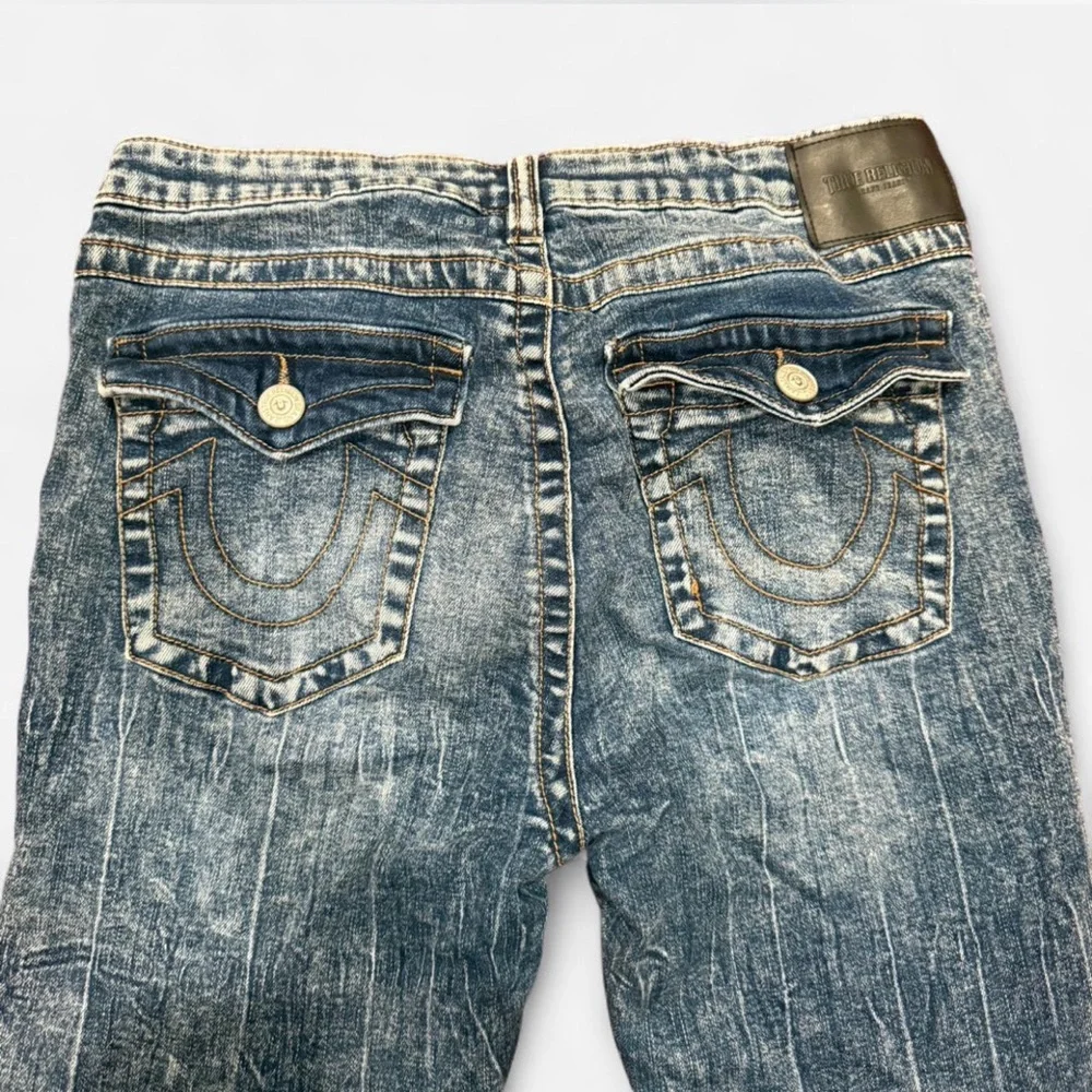 True Religion Women's Acid Wash Super Skinny Jeans - Picture 4 of 5